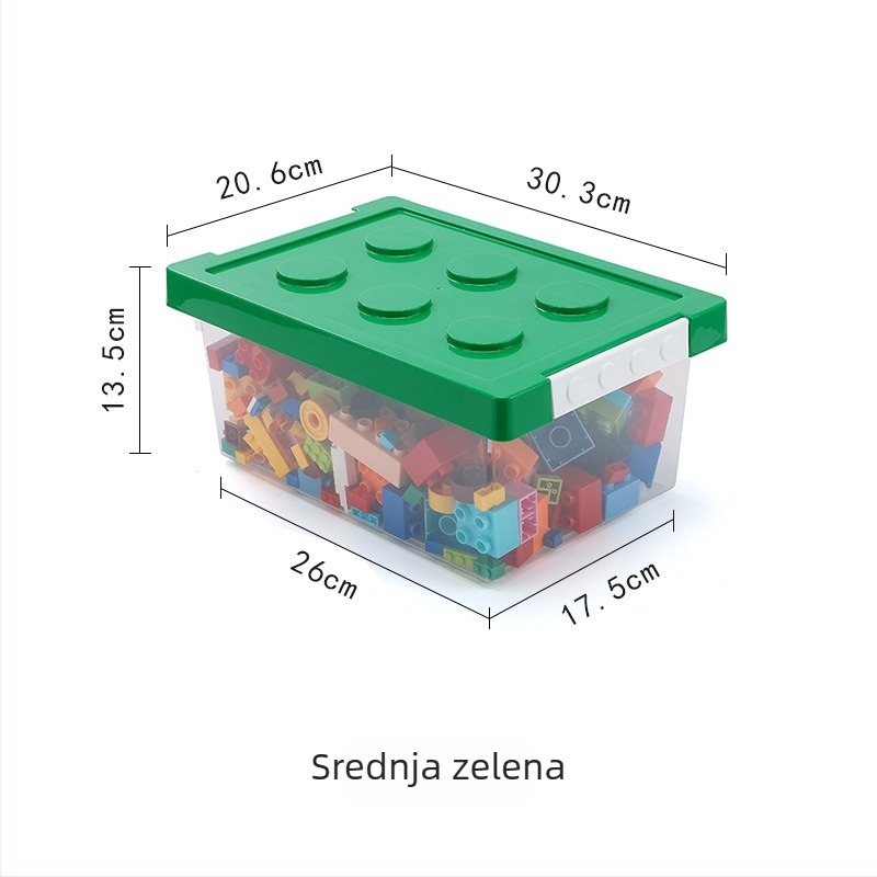 PP plastična kutija za pohranu s poklopcem, model PZS-0828, kapacitet 30, otporna na prašinu, pogodna za igračke, daljinske upravljače i časopise