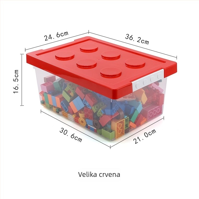 PP plastična kutija za pohranu s poklopcem, model PZS-0828, kapacitet 30, otporna na prašinu, pogodna za igračke, daljinske upravljače i časopise