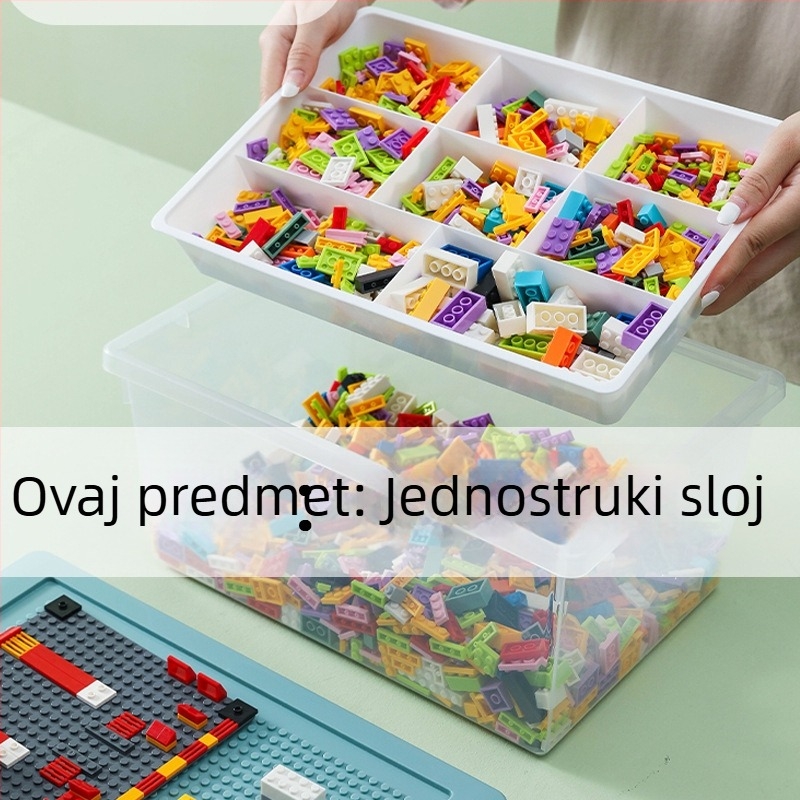 PP plastična kutija za pohranu s poklopcem, model PZS-0828, kapacitet 30, otporna na prašinu, pogodna za igračke, daljinske upravljače i časopise