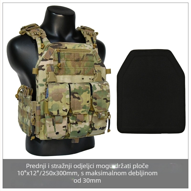 Kamuflažni prsluk - vodootporan, najlon 1000D, kamuflažni uzorak, unisex za odrasle, za sve sezone