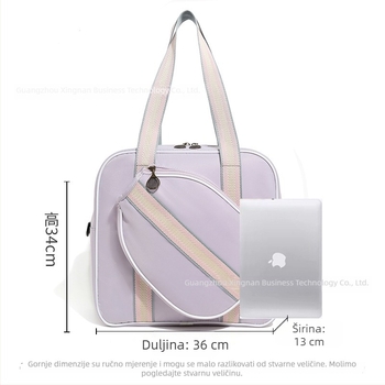 Ženska tenis torba 2025 – nova posebna navlaka za vanjsku ramenu, velika kapaciteta, sportska torba za badminton/tenis/pickleball, Oxford tkanina, prilagodljiva, XINGNAN/Row South