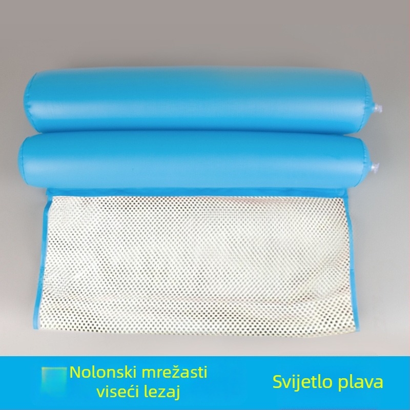 Vodeni nadbušivi plovajući ležaj sa mrežastim hamakom, sklopiva dvostruka naslona, recliner, PVC materijal - Bo Zhe