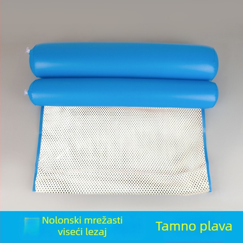 Vodeni nadbušivi plovajući ležaj sa mrežastim hamakom, sklopiva dvostruka naslona, recliner, PVC materijal - Bo Zhe
