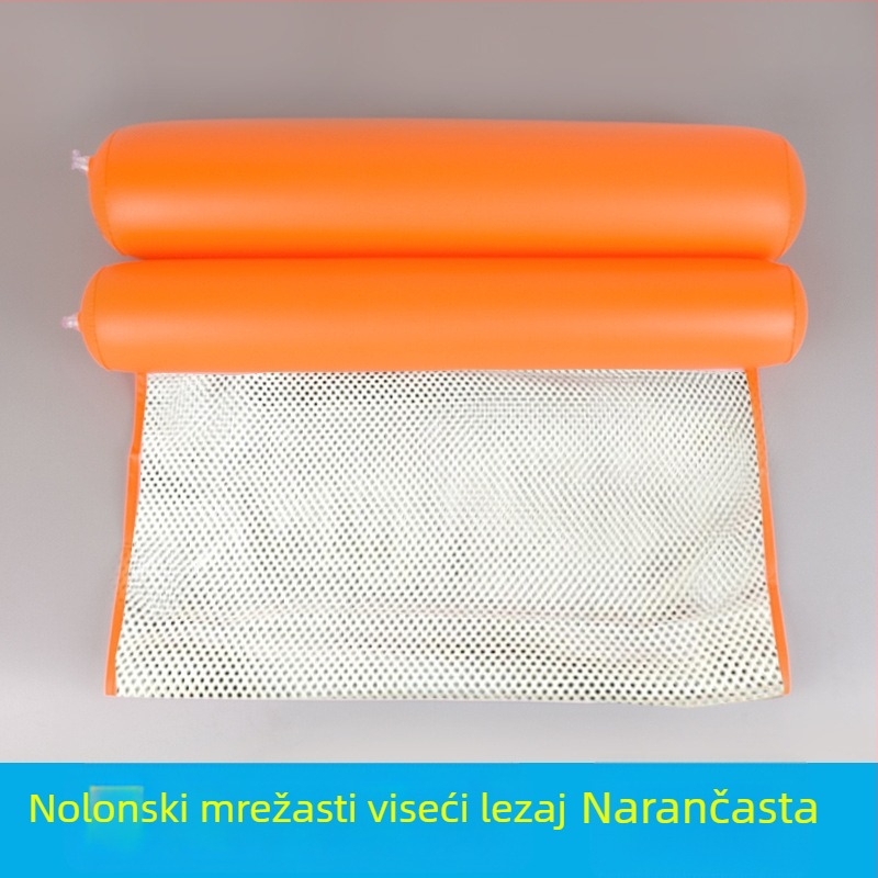Vodeni nadbušivi plovajući ležaj sa mrežastim hamakom, sklopiva dvostruka naslona, recliner, PVC materijal - Bo Zhe