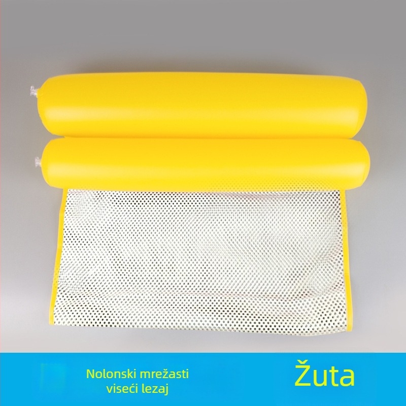 Vodeni nadbušivi plovajući ležaj sa mrežastim hamakom, sklopiva dvostruka naslona, recliner, PVC materijal - Bo Zhe
