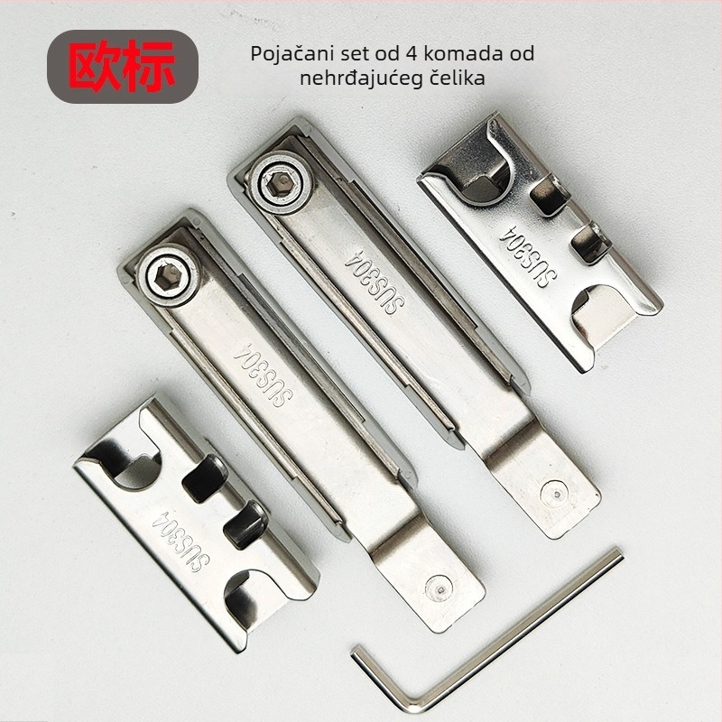 Brava za prozor s aluminijskim okvirom, mehanizam protiv provale, blokiranje u točki, hardverski dodaci