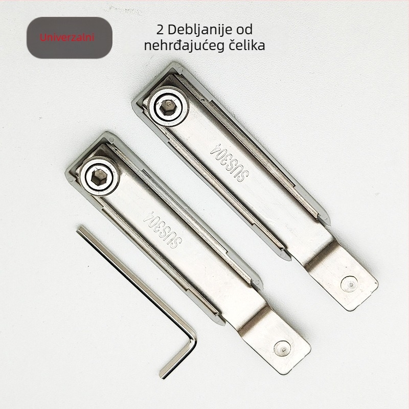 Brava za prozor s aluminijskim okvirom, mehanizam protiv provale, blokiranje u točki, hardverski dodaci