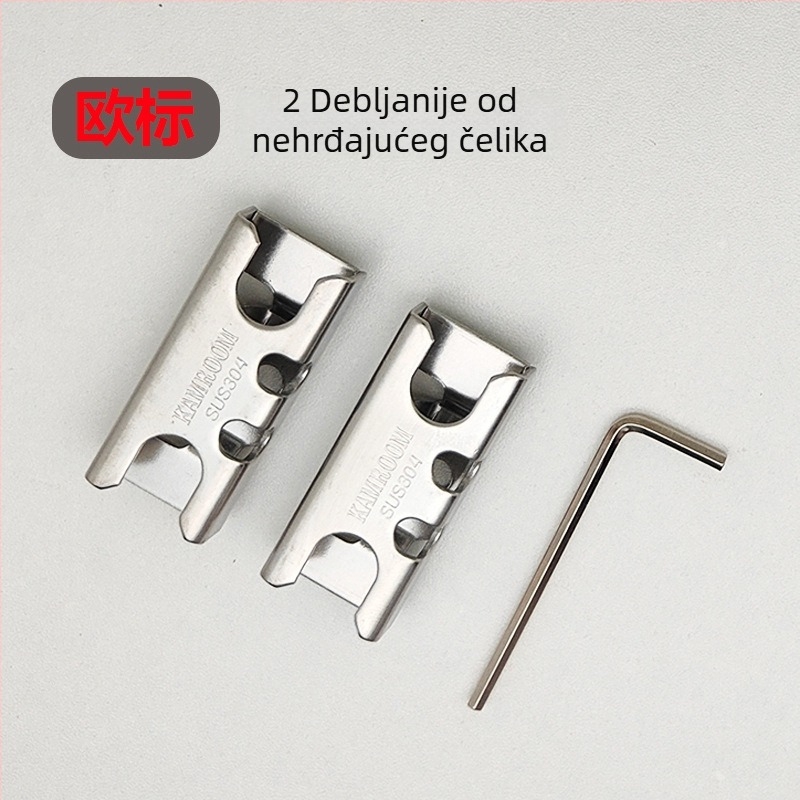 Brava za prozor s aluminijskim okvirom, mehanizam protiv provale, blokiranje u točki, hardverski dodaci