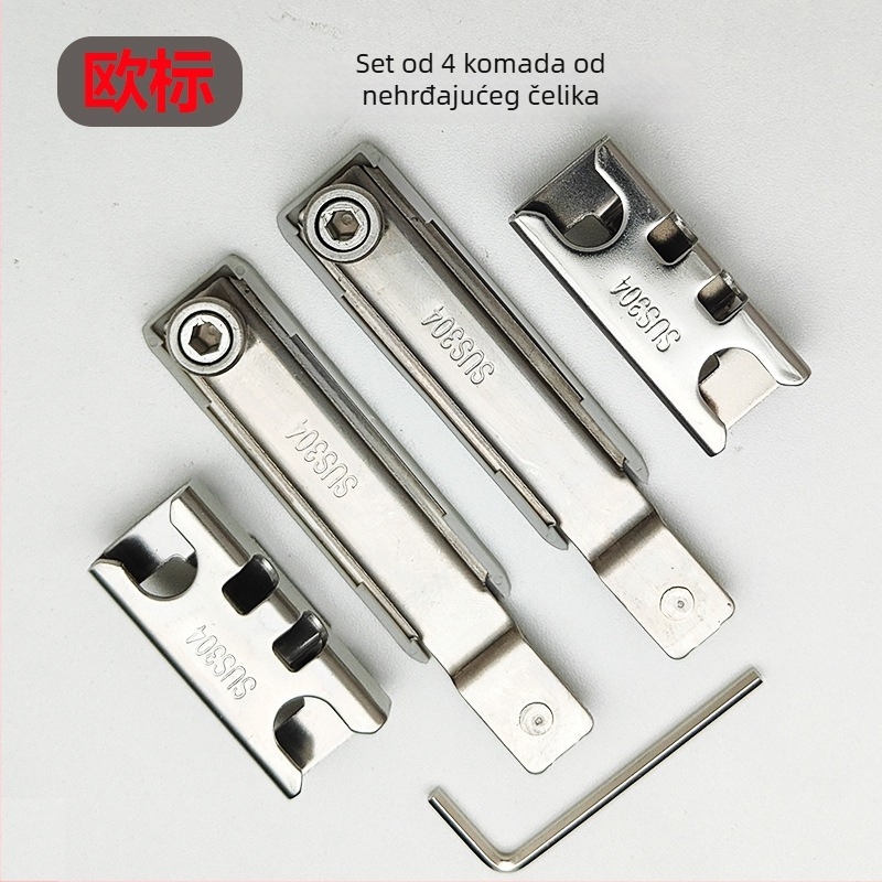 Brava za prozor s aluminijskim okvirom, mehanizam protiv provale, blokiranje u točki, hardverski dodaci