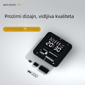 Dječja antistatička narukvica, USB punjenje, silikonska traka, 90 mAh, trajanje baterije 15–21 dana, gumbno upravljanje, sportski dizajn