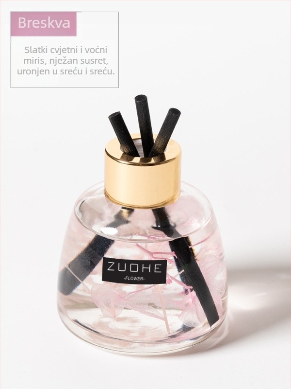 Automobilska aromaterapijska ukrasna, breskva i cvjetni miris, 120 ml, montaža na sjedalu, uklanja mirise, isparavanje 31–60 dana