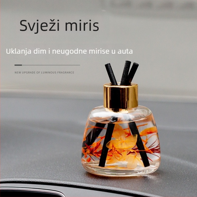 Automobilska aromaterapijska ukrasna, breskva i cvjetni miris, 120 ml, montaža na sjedalu, uklanja mirise, isparavanje 31–60 dana