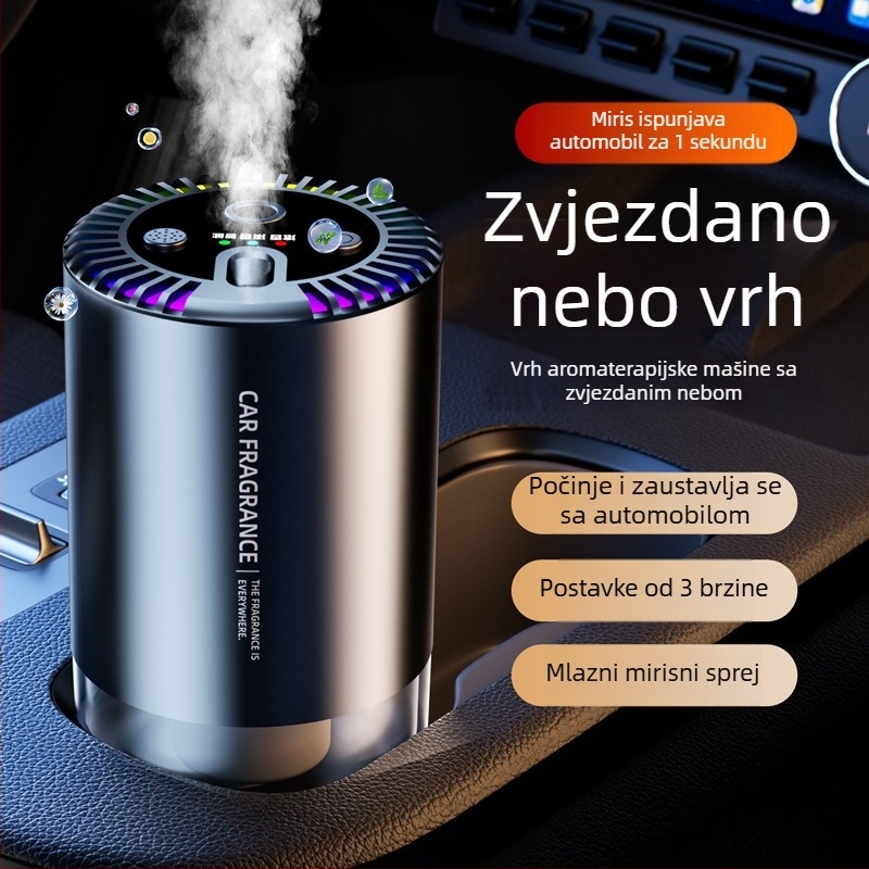 Auto aromaterapijski ukras Jasmine, ABS kućište, 50–100 ml, automatsko prskanje, miris traje više od 90 dana