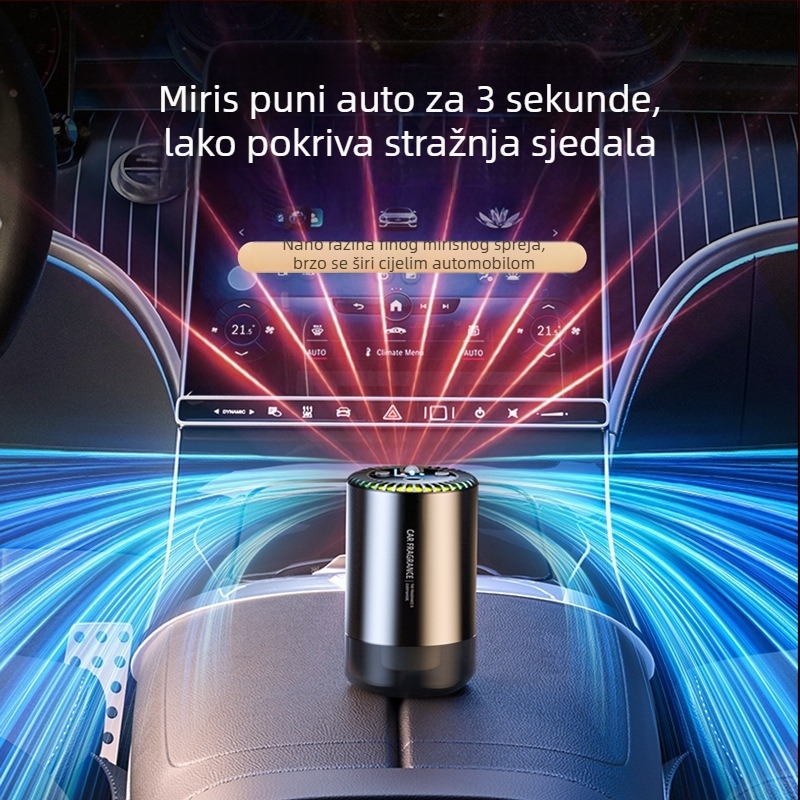Auto aromaterapijski ukras Jasmine, ABS kućište, 50–100 ml, automatsko prskanje, miris traje više od 90 dana