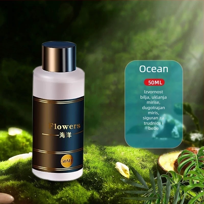 Auto aromaterapijski ukras Jasmine, ABS kućište, 50–100 ml, automatsko prskanje, miris traje više od 90 dana