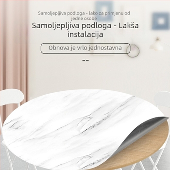 Ravna zidna naljepnica – mramorni uzorak, PVC, samoljepljiva, vodootporna, otporna na mrlje, 1 kom