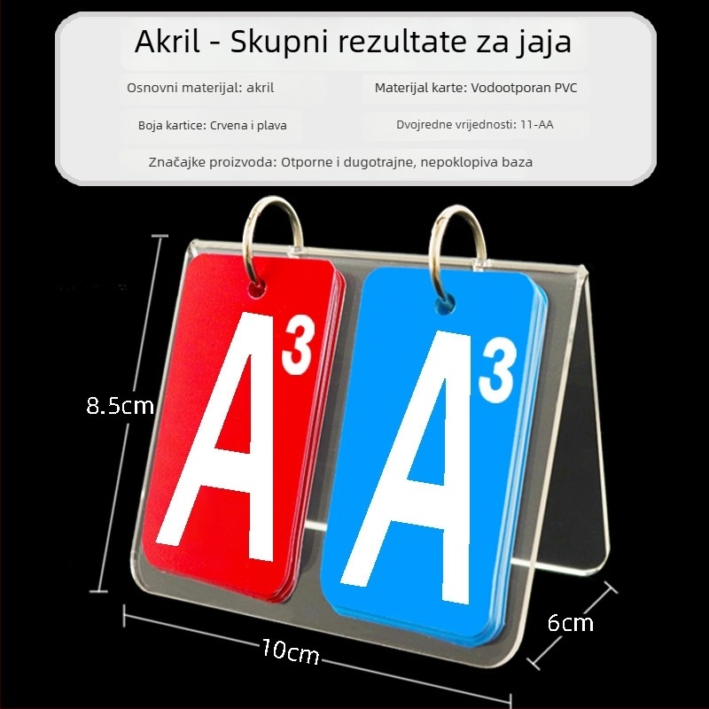 PVC ploča rezultata za košarku i bilijar, tisk logotipa, prilagodljivo