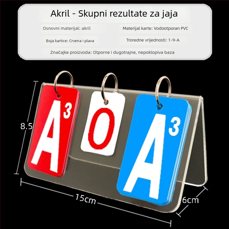 PVC ploča rezultata za košarku i bilijar, tisk logotipa, prilagodljivo