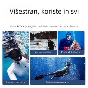 Ronilačka maska s velikim okvirom, ogledalne leće, silikon materijal, za odrasle, univerzalna