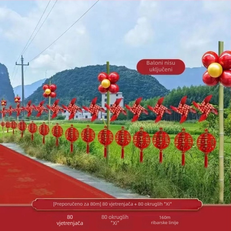 Elementi za uređenje prostora za vjenčanje, materijal vrpca, bez uzorka, pogodno kao poslovni darovi