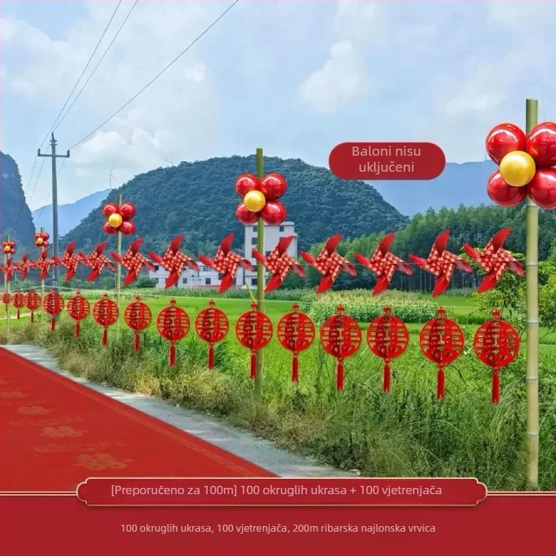 Elementi za uređenje prostora za vjenčanje, materijal vrpca, bez uzorka, pogodno kao poslovni darovi