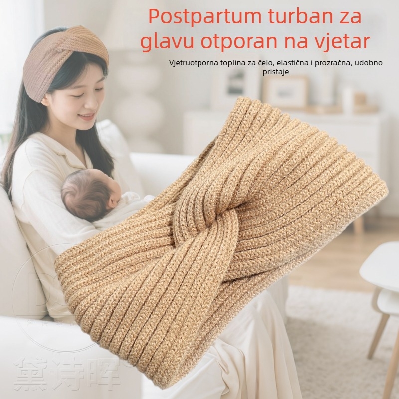 Ženska pletena traka za glavu s kariranim uzorkom, u obliku mašne, poliester, srednjovjekovni stil, mogućnost prilagodbe