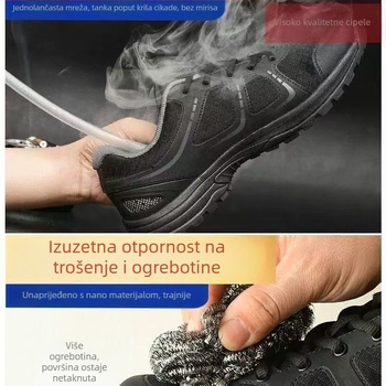 Treningice za odrasle – gornji dio: TPU + sintetika koža + tkanina; podstava od krzna zeca; potplat od kože goveda; niska peta 1–3 cm; zatvaranje okretno kopčom
