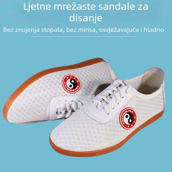 Tai Chi tenisice – prozračni mrežasti gornji dio, protuklizna potplat, upijanje znoja – Odrasli, Unisex, unutarnje fitness tenisice