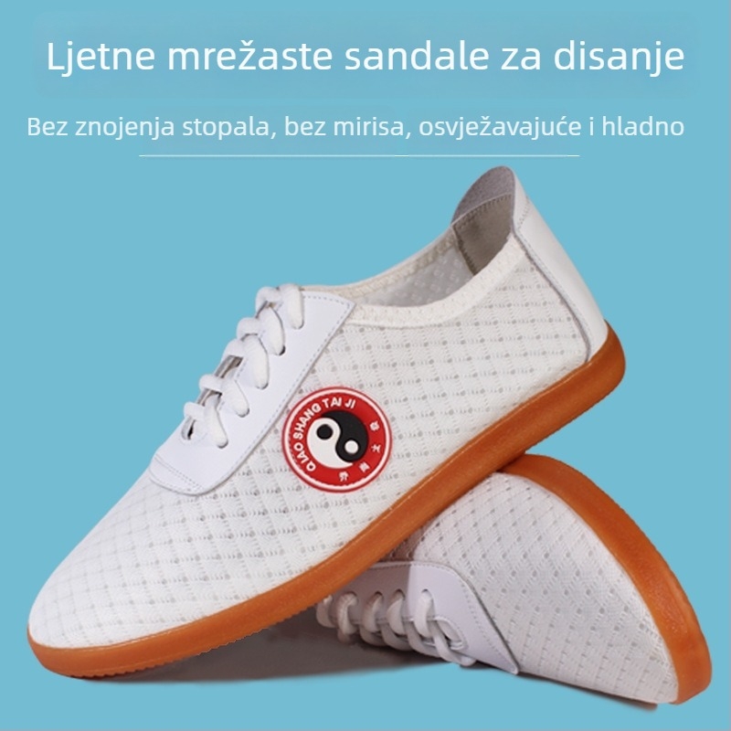 Tai Chi tenisice – prozračni mrežasti gornji dio, protuklizna potplat, upijanje znoja – Odrasli, Unisex, unutarnje fitness tenisice