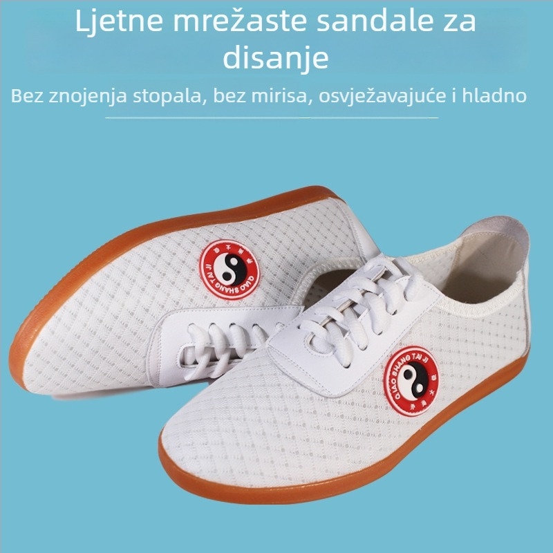 Tai Chi tenisice – prozračni mrežasti gornji dio, protuklizna potplat, upijanje znoja – Odrasli, Unisex, unutarnje fitness tenisice