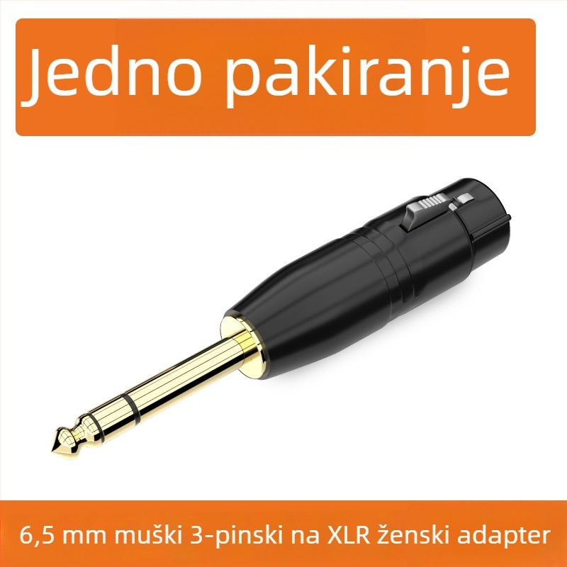 XLR audio adapter: Cannon na 6,35 mm/6,5 mm, verzije s 2-core ili 3-core; sučelje mikrofona i miksera; vijek trajanja 500 ciklusa; marka Choseal/Akihabara; modeli QD2035–QD2038