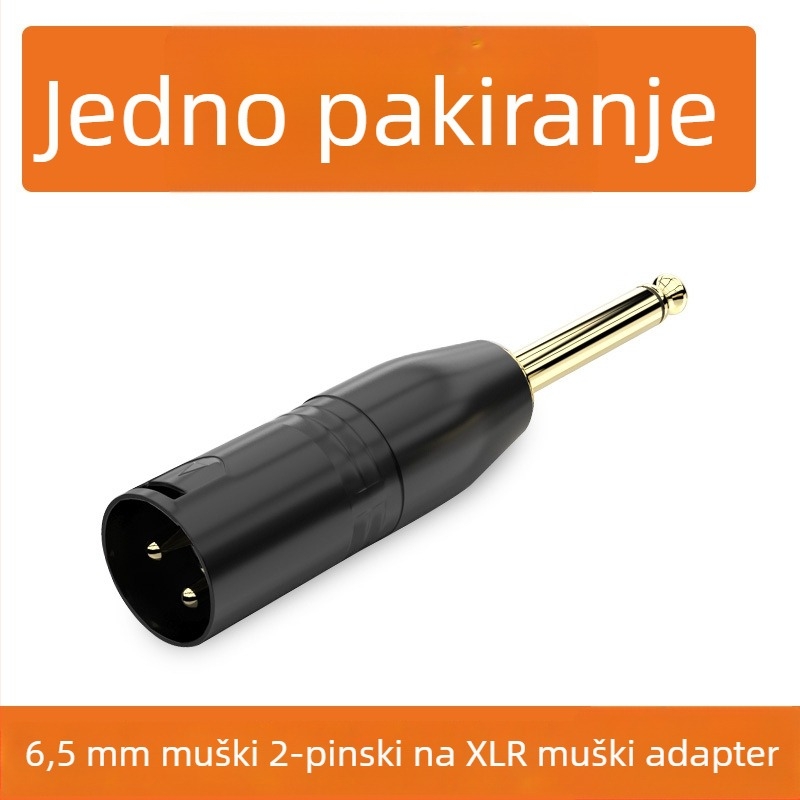 XLR audio adapter: Cannon na 6,35 mm/6,5 mm, verzije s 2-core ili 3-core; sučelje mikrofona i miksera; vijek trajanja 500 ciklusa; marka Choseal/Akihabara; modeli QD2035–QD2038