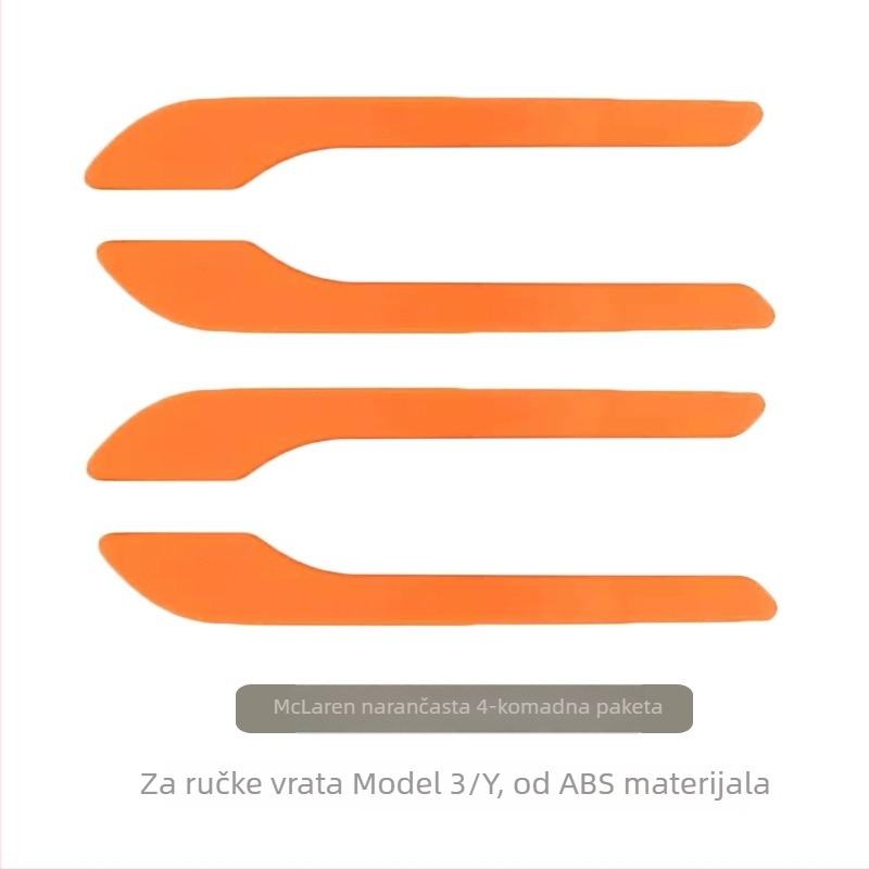 Tesla Model 3Y naljepnica za ručicu vrata – ABS, Geometrijski uzorak, Ljepljiva ugradnja, Bočna strana vozila