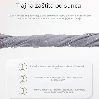 Gu Teng UV zaštita duga suknja za žene – prozračan najlon materijal, originalni dizajn, dugi stil (najlon, UV zaštita, prozračnost)