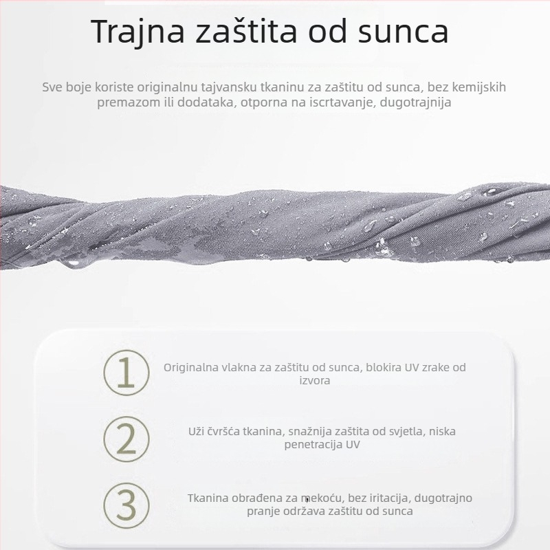 Gu Teng UV zaštita duga suknja za žene – prozračan najlon materijal, originalni dizajn, dugi stil (najlon, UV zaštita, prozračnost)