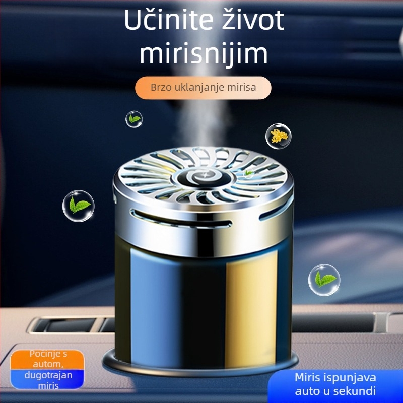 Auto osvježivač zraka za sjedalo s okruglim staklenim držačem parfema, jasmin miris, 50–100 ml