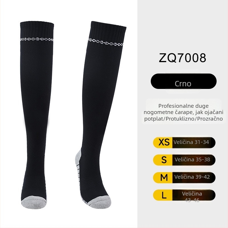 OXP profesionalne nogometne čarape za trening – duge do koljena, protivklizne, s debelim donjim dijelom od ručnika, materijal: najlon, spandeks, poliester