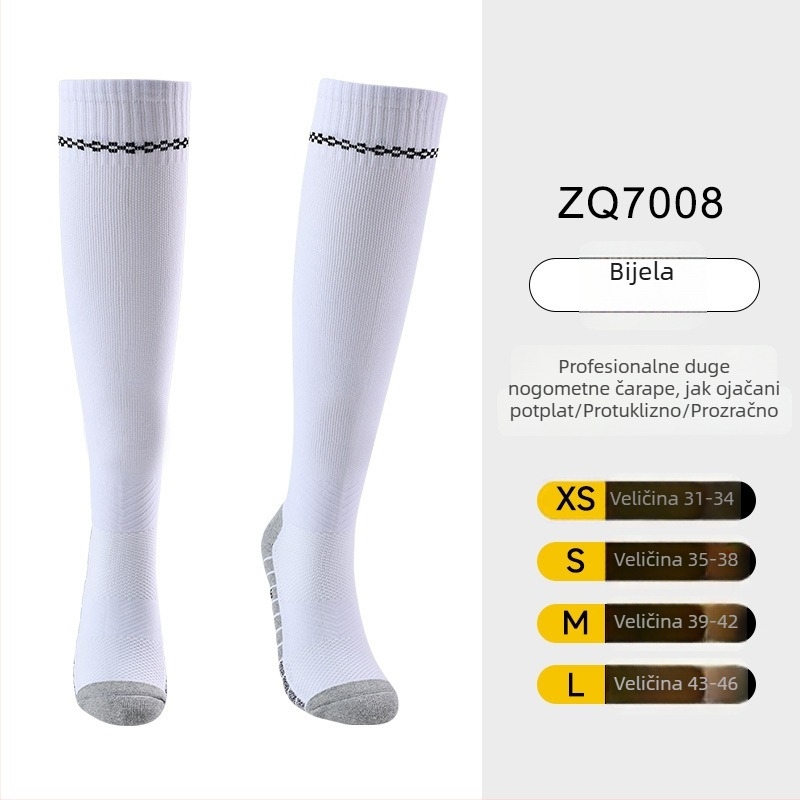 OXP profesionalne nogometne čarape za trening – duge do koljena, protivklizne, s debelim donjim dijelom od ručnika, materijal: najlon, spandeks, poliester