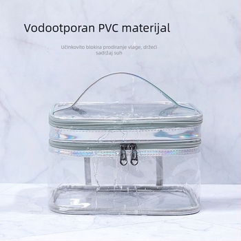 Weekeight kozmetička torbica, model HZB-0593, PVC kubnog oblika sa funkcijom zatvaranja, za putovanja.