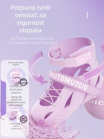 Dječje inline patike za početnike, 6–12 godina, unisex, s kotačićima u jednom nizu