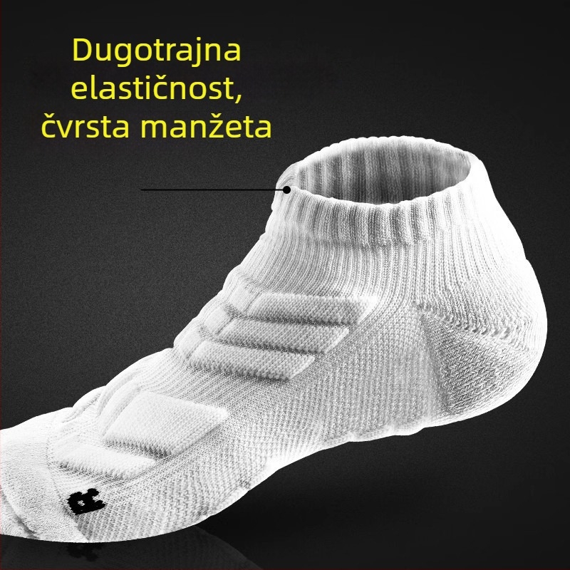 Muške trkaće čarape – Poliester-pamuk, brenda Stable, kratke sportske čarape za maraton i košarku