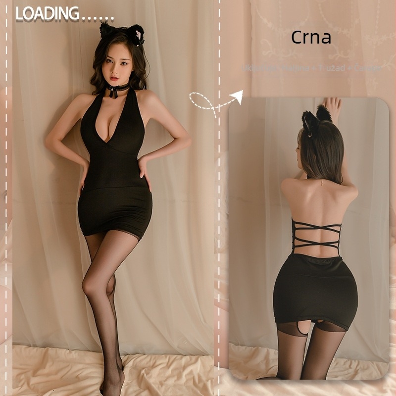 Jednodijelni kostim za uloge: seksi rublje, noćni klub/stil sekretarice, poliester s 70–80% spandex