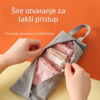 Putna skladišna torba - Kubični oblik, Materijal: pamukasto platno, Funkcija: zatvaranje, Pogodna za putovanja, Spremište za donje rublje, kozmetiku, odjeću, higijenske potrepštine