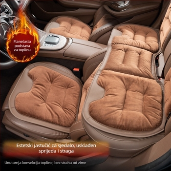 Navlaka za auto sjedala s punjenjem od svile za zimu, ploch i lagan luksuzan stil, flanelna površina, marka Yuexonsa yueting