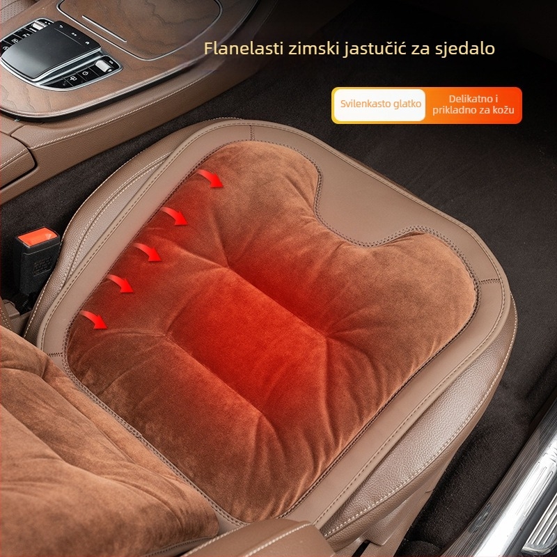 Navlaka za auto sjedala s punjenjem od svile za zimu, ploch i lagan luksuzan stil, flanelna površina, marka Yuexonsa yueting