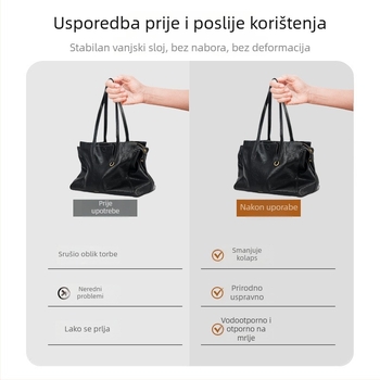 Liner za torbicu za kozmetiku, kubni oblik, Dupont papir, ultra lagan, višestruka namjena, stil laganog luksuza