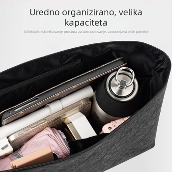 Liner za torbicu za kozmetiku, kubni oblik, Dupont papir, ultra lagan, višestruka namjena, stil laganog luksuza