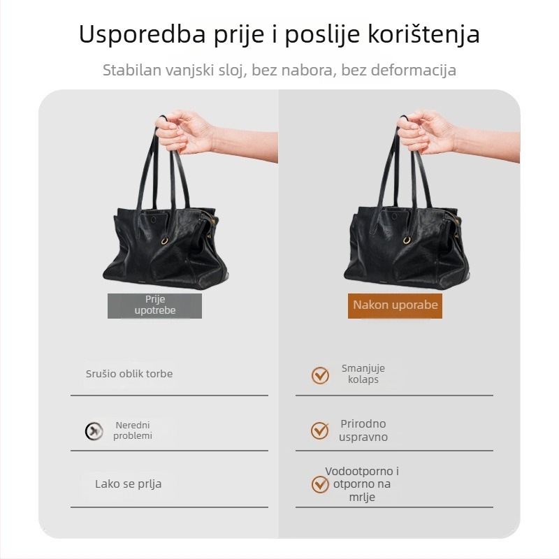 Liner za torbicu za kozmetiku, kubni oblik, Dupont papir, ultra lagan, višestruka namjena, stil laganog luksuza