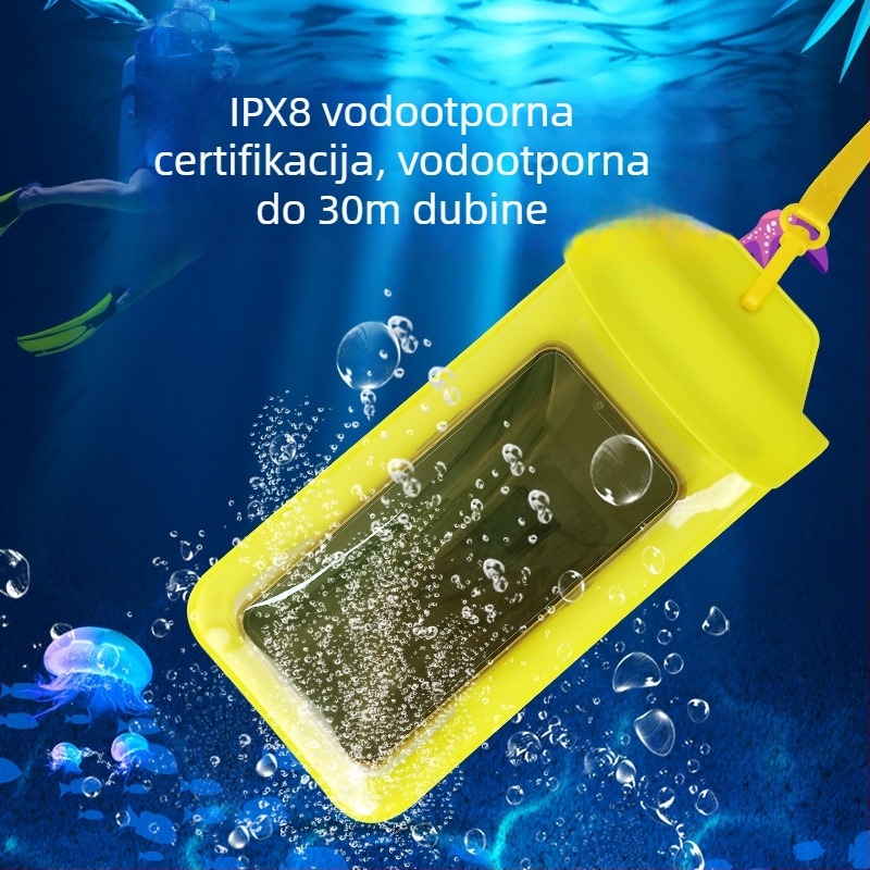 TPU vodootporna torbica za telefon za vanjske aktivnosti – plaža, plivanje, ronjenje