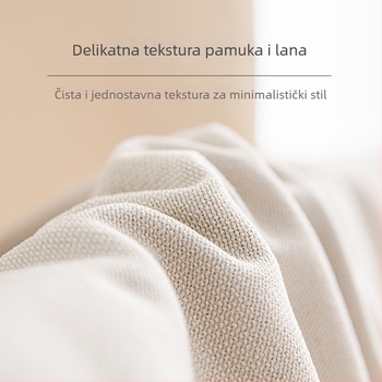 Zavjesa za prozor od pamuka i konoplje, visoko zatamnjenje, moderni minimalistički japanski stil za dnevni boravak i spavaću sobu